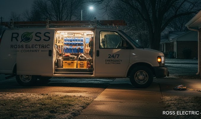 24 hour electrician Millington TN emergency service Ross Electric