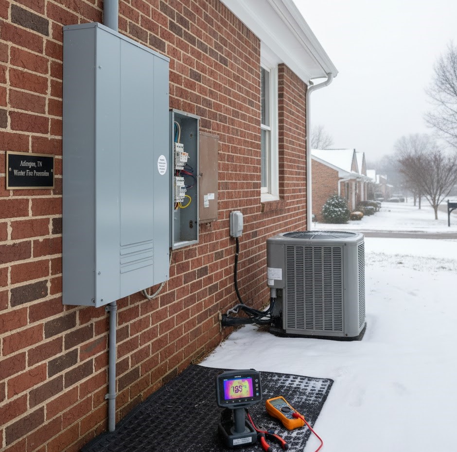 electrician Millington TN panel upgrade Ross Electric tripping breaker HVAC safety