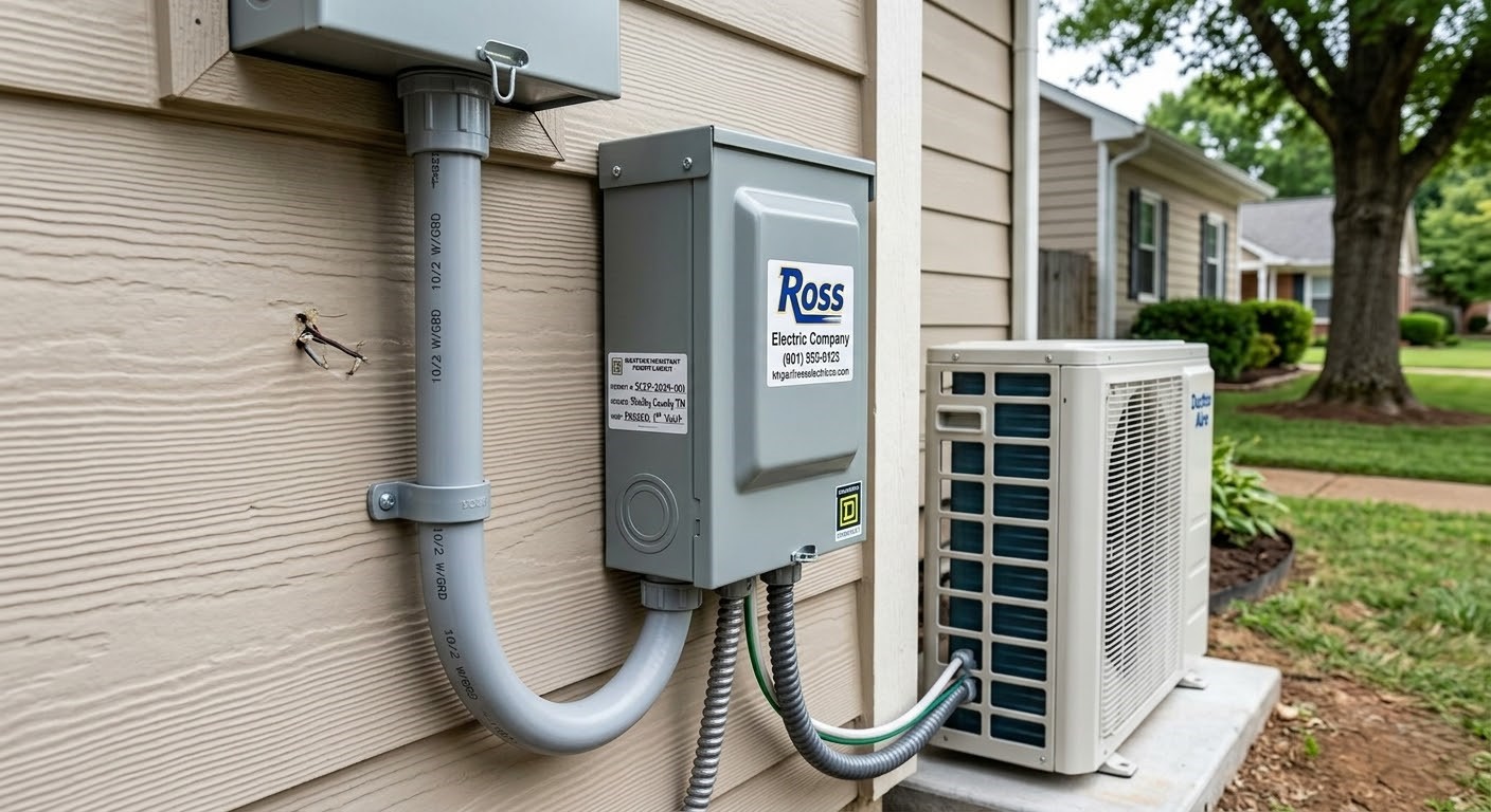 mini split heat pump electrical wiring Millington TN